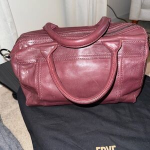 Frye Burgundy Leather Handbag